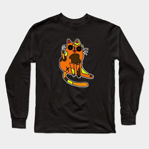Funny Cat Butt - The Legend Long Sleeve T-Shirt by Dreanpitch